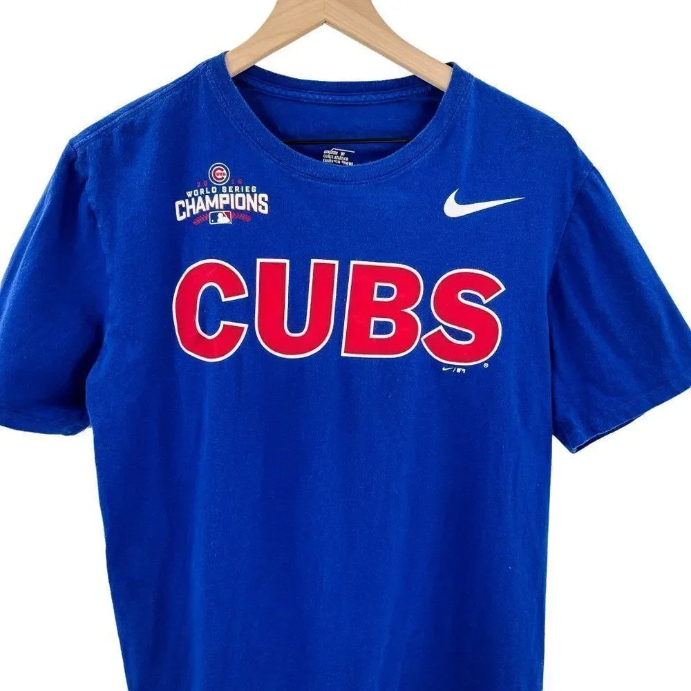 Nike Chicago Cubs 2016 World Series Champions Baseball T-shirt - Picture 3 of 5